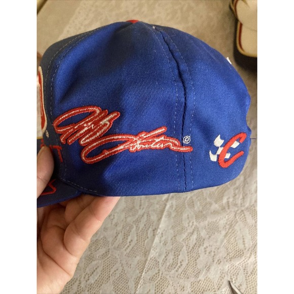 Vtg 90s Jeff Gordon #24 DuPont Refinish Racing Snapback Hat Rainbow - Picture 4 of 8